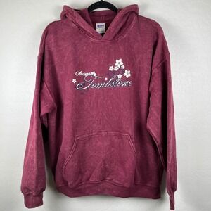 Gildan Tombstone Arizona Hoodie‎ Pullover Graphic Floral Maroon Size L